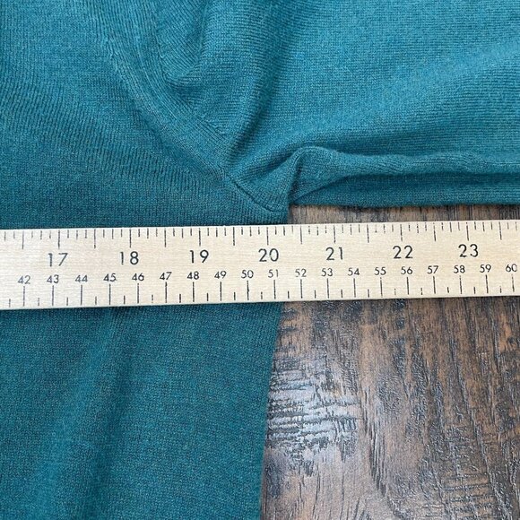 Banana Republic Sweater Medium Green Cotton Cashmere Blend 1/4-Zip Pullover Mens - Picture 8 of 11